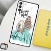Familie Mama Mädchen Frauen Hülle Für Samsung Galaxy S23 FE S22 Ultra S20 S21 FE S8 S9 S10 Plus Note 10 20 Ultra Abdeckung