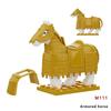 Medieval Accessories Building Blocks Soldiers Weapons Military Flags Mount War Horses Orc Mount Flags Wolf Bricks Kids Toys Gift