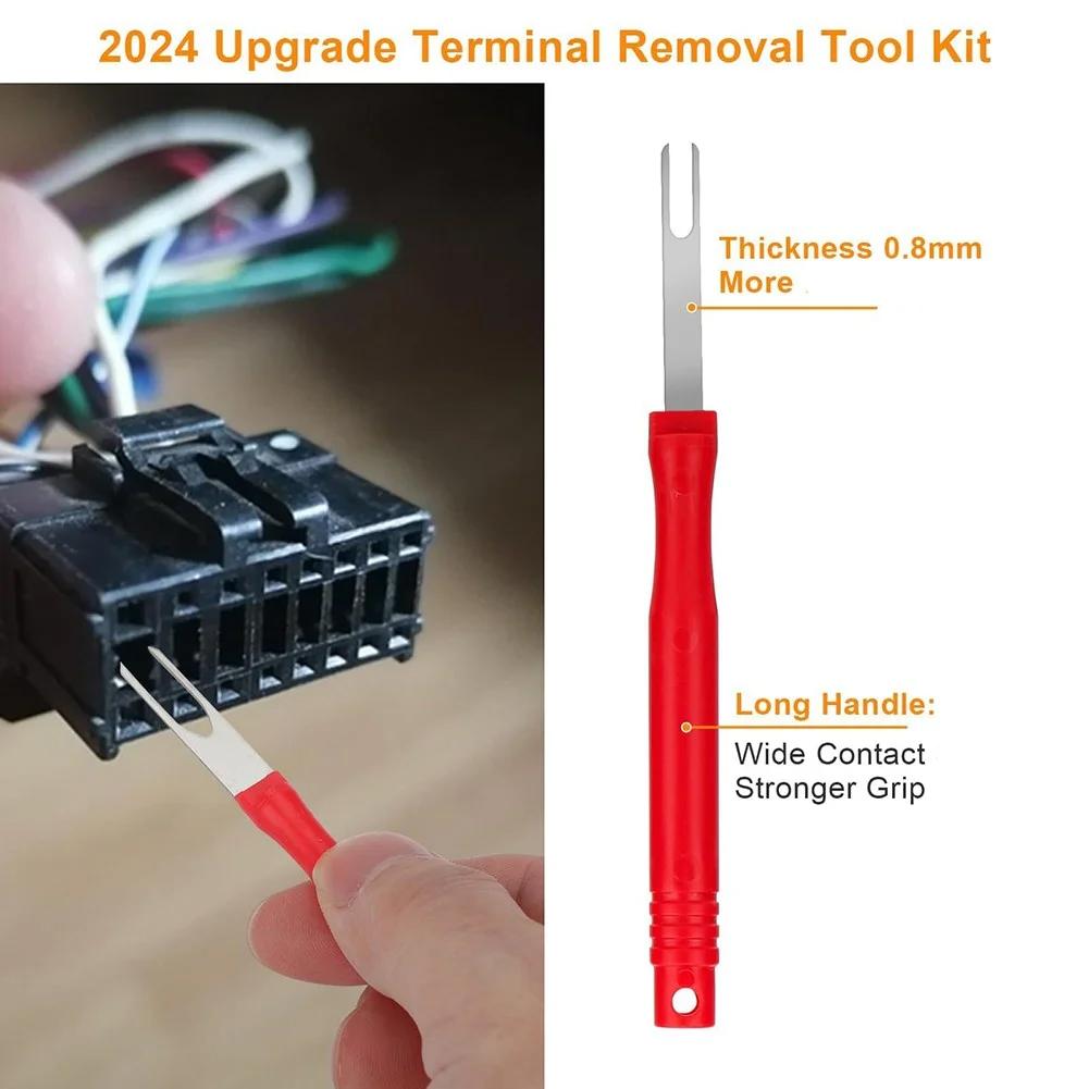 21Pcs Car Terminal Removal Tool Kit Automobile Wire Plug Remove Puller Electrical Connector Pin Extractor Hand Disassembly Tools