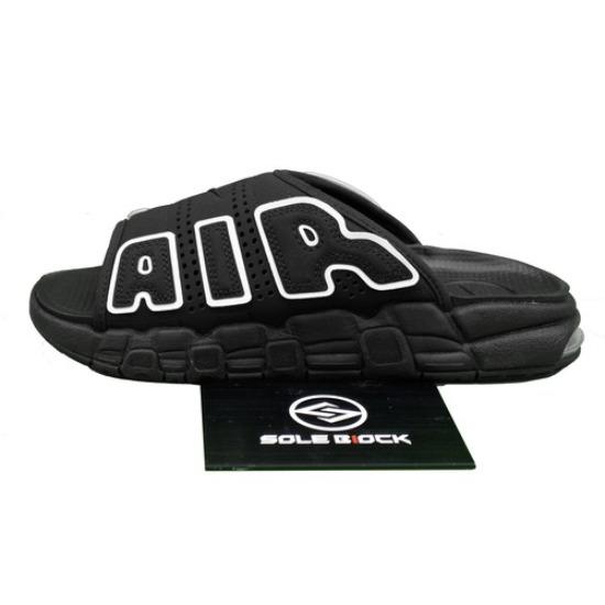 Nike Klapki Air More Uptempo Czarno-Szara Podeszwa Męskie DV2132-001