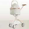 Lightweight Four-wheel Pet Stroller Foldable Cat Stroller Portable Multifunctional Carrying Basket Outdoor Travel Pet Supplies