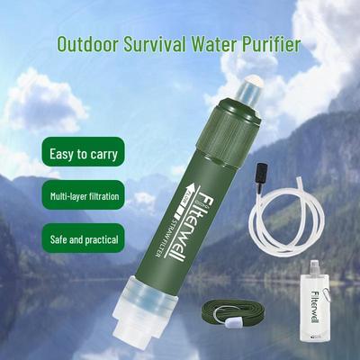 Portable Wilderness Water Purification Tool for Outdoor Emergency and Flood Control