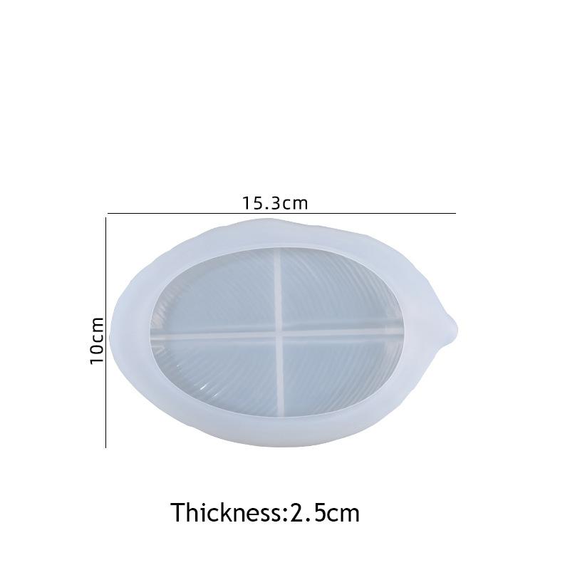 Leaf Shape Tray Mould Silicone Resin Epoxy Mold Jewerly Storage Dish Plate Concrete Mold Handicraft Making Tool Home Decoration