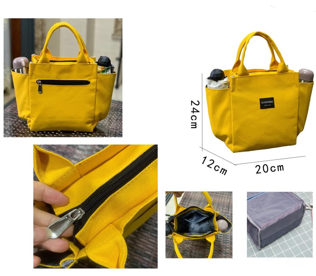 Mini Tragetasche für Canvas-Tragetasche Einfach zum Mittagessen Pendeln Handtasche [SEYIXU] Frauen, Tasche, Klein, Erwachsener, Niedlich, Stilvoll, Leicht, Funktional, Verwendung, Tasche,