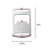 2Pcs Mini Heavy Duty Stainless Steel Flat Bottle Opener Outdoor Camping Webbing Buckle Design Bottle Opener Kitchen Tool