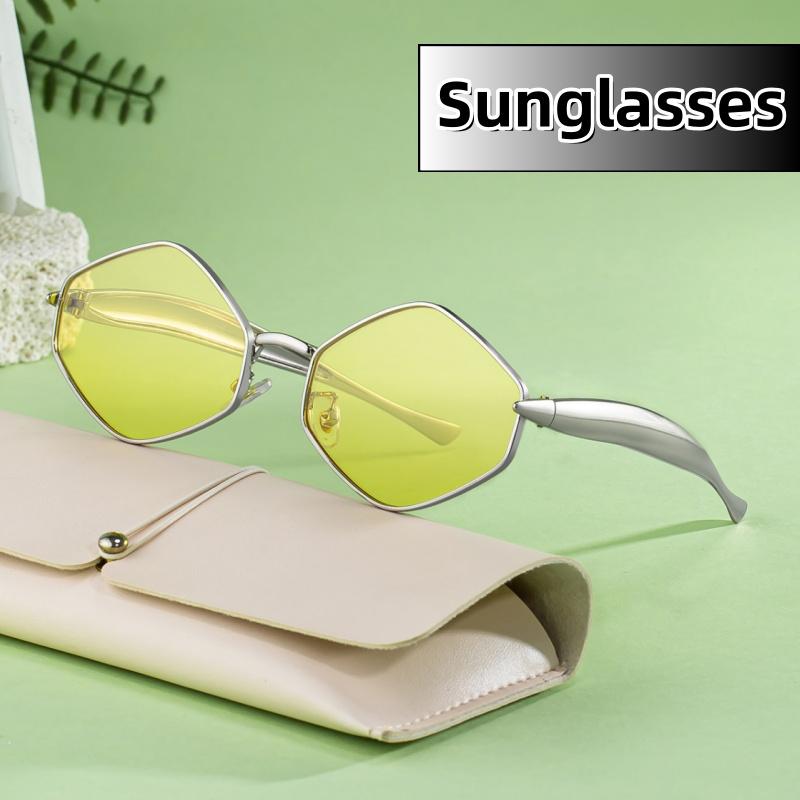New Retro Rhombus Sunglasses Luxury Unisex UV Resistant Glasses for Beach Street Photography Fashion Designer Lenses