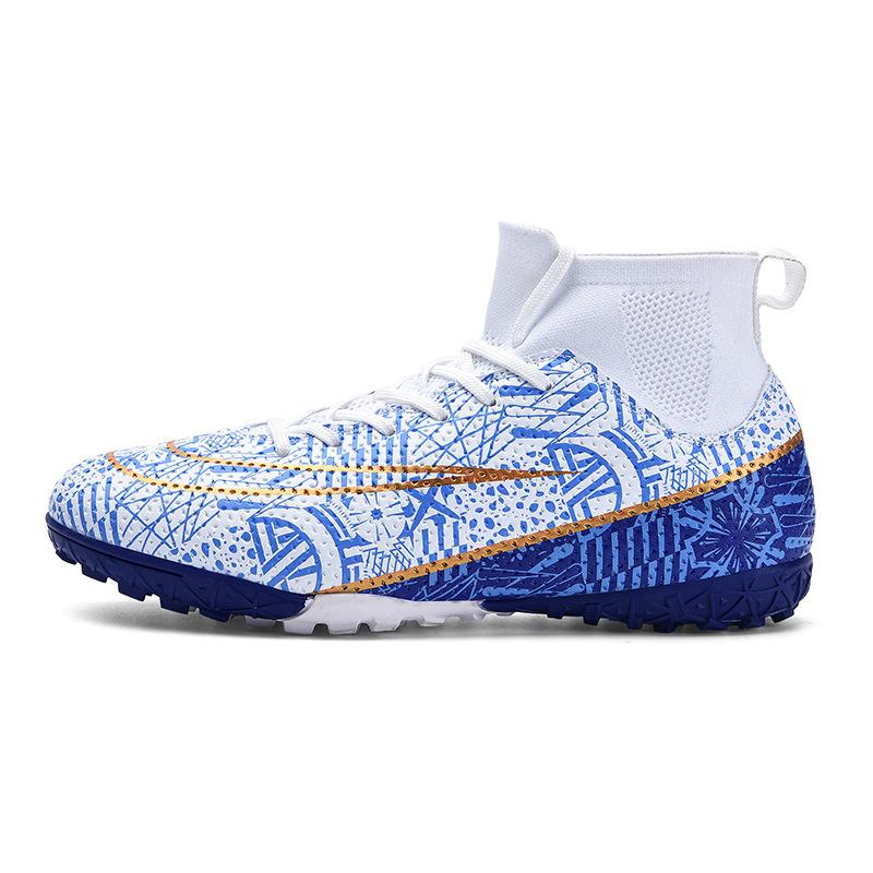 Special High-Top Football Shoes Tf Broken Nails Artificial Turf Ag Nails Boys And Girls Teenagers Student Training Shoes
