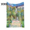 Pre-treated Blanket Oil Painting Nap Blanket, Soft Warmth Double-Sided Flannel, Digital Cozy Warm Flannel Print Shrink-Resistant Machine