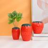 Creative Strawberry Vase Ceramic Hydroponic Vase Flower Arrangement Home Decor Desktop Ornaments