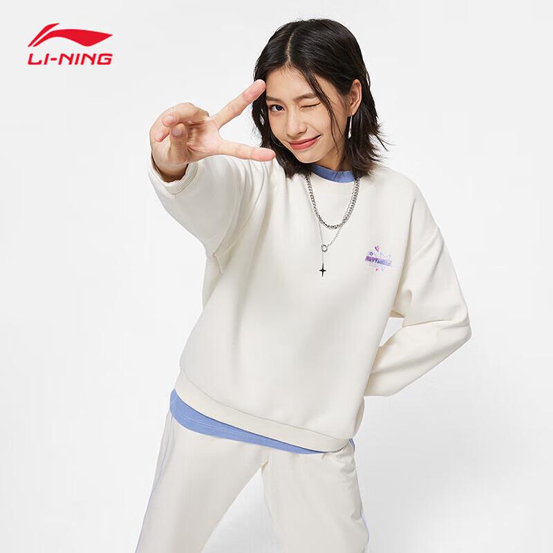 

Li-Ning Женская толстовка с круглым вырезом и принтом AWDU038 XL