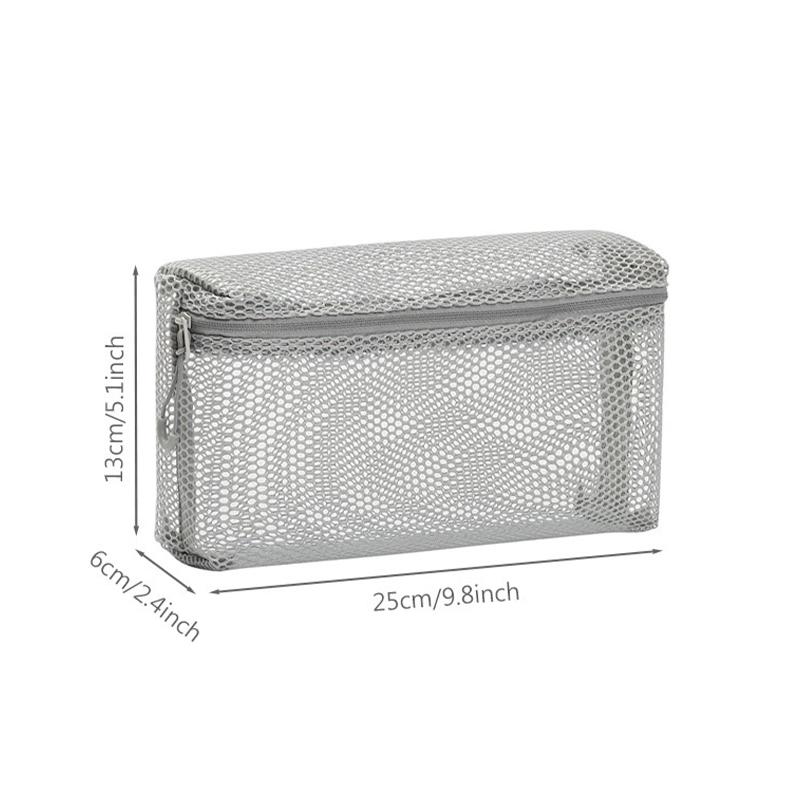 Mesh Makeup Toiletry Storage Bags Handbags Portable Travel Washing Body Shower Tools Organizer Hanging Cosmetic Organizer Pouch