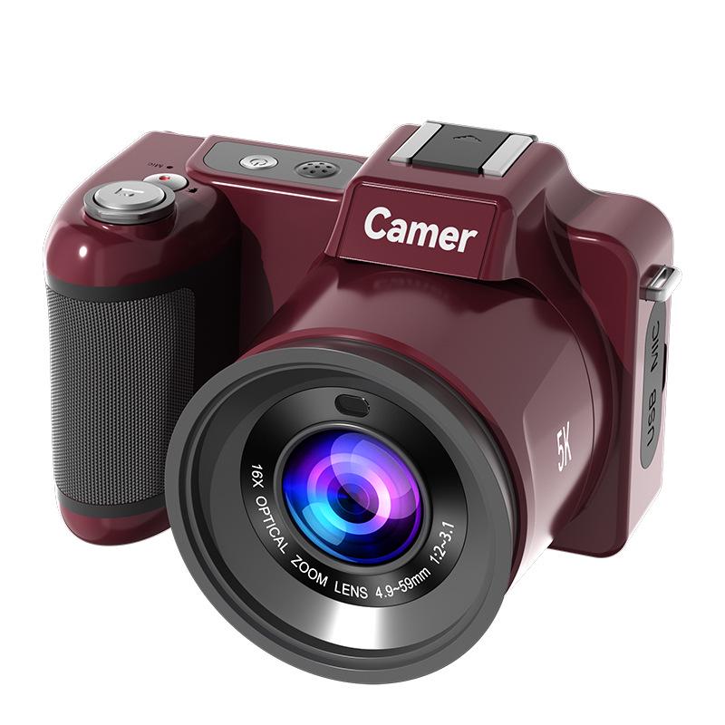 5K HD Anti-Shake Digital Camera with 16X Zoom and Telephoto Optical Lens
