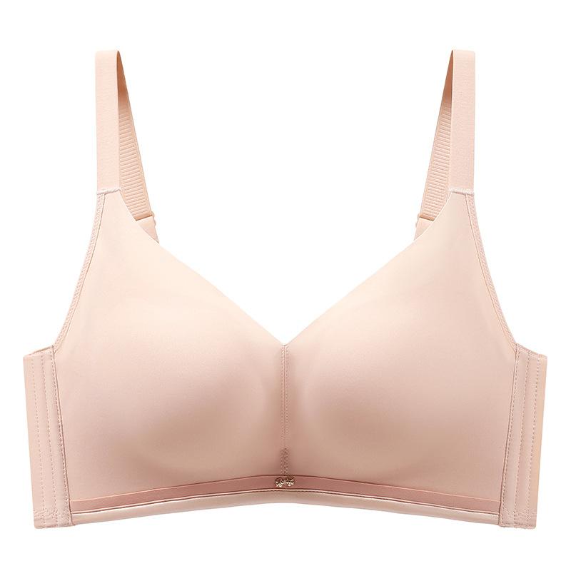 

Минималистичное нижнее белье Женский тонкий трехмерный бесшовный бюстгальтер без косточек Дышащий бюстгальтер 38/85B розовый