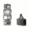 Large Capacity 4 Fold Toiletry Bag Wet Dry Separation Makeup Bag Travel Hanging Wash Bag  Home