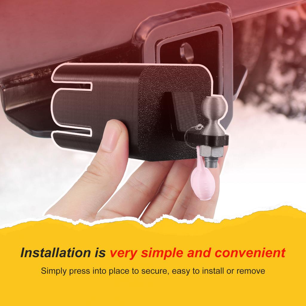 Funny Trailer Hitch Cover Novelty Trailer Hook Cover with Tiny Nuts Waterproof Plastic Towing Hitch Covers Personalized for Car