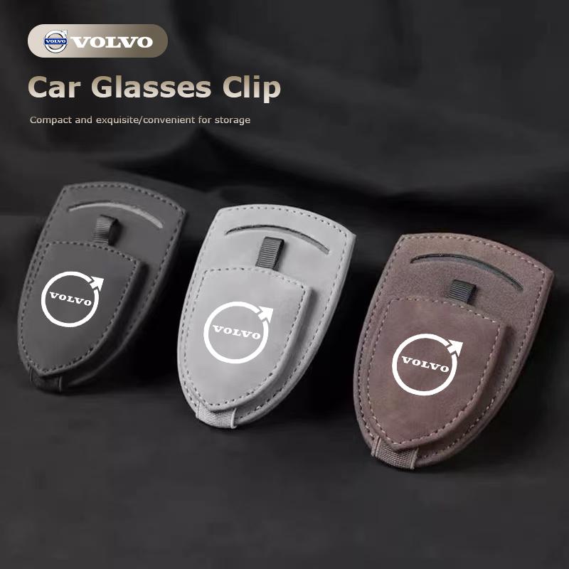 Car Sun Visor Glasses Clips Auto Interior Sunglasses Storage Holder For Volvo XC90 V90 V60 XC60 V40 EC40 EX40 S80 S60 S90 C40 XC
