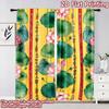 2D Flat Printing 2pcs Curtain Curtain Festive Lotus Leaves Design Digital Printed Polyester Drapes Family Party Perfect for