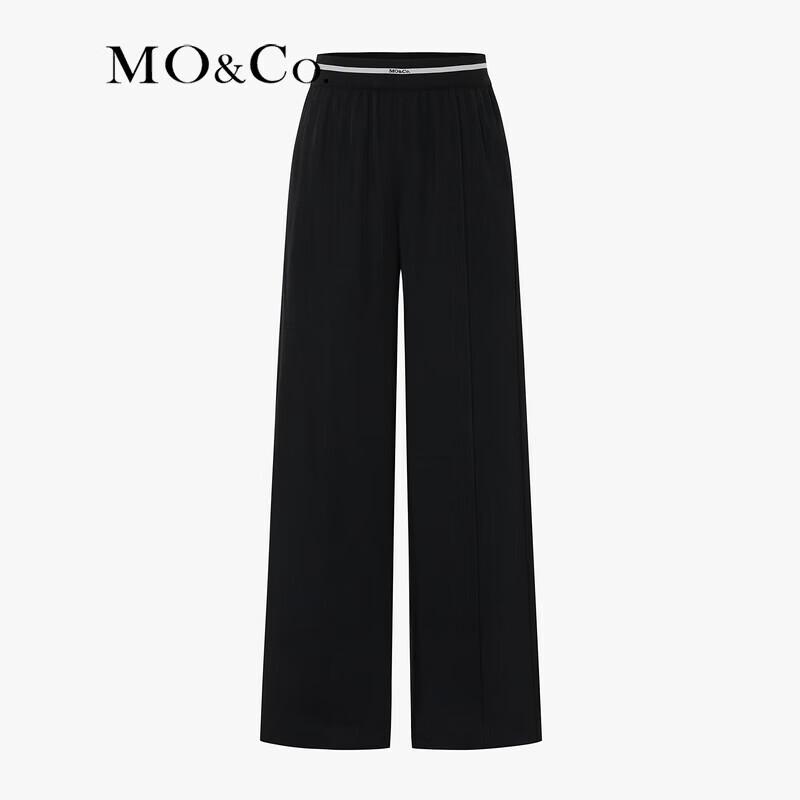 MO&Co. Women's Cool-Touch Triacetate Straight-Leg Casual Pants