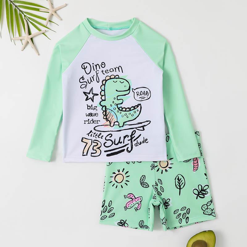 

Детская одежда для плавания с длинным рукавом, быстросохнущая: Новый гидрокостюм для серфинга с защитой от солнца 2025 года - Двухкомпонентный 6 Years светло-зеленый