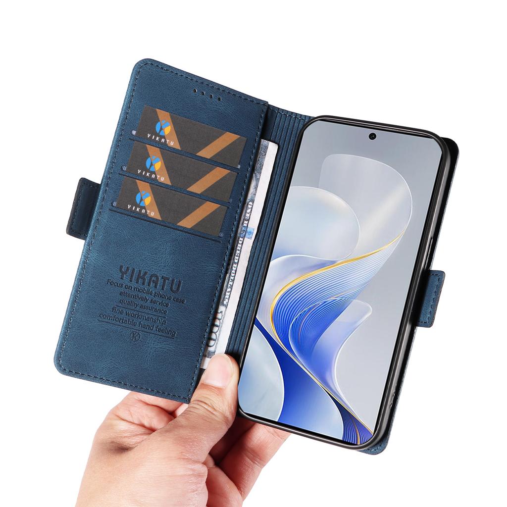Do vivo S19 5G/V40 5G Skórzane Etui na Telefon Boczne Magnetyczne Zapięcia