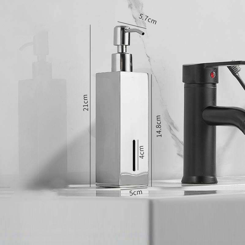 304 Stainless Steel Soap Dispenser Black Shower Shampoo Bottle Hotel Wall Hanging Press Hand Sanitizer Bottle