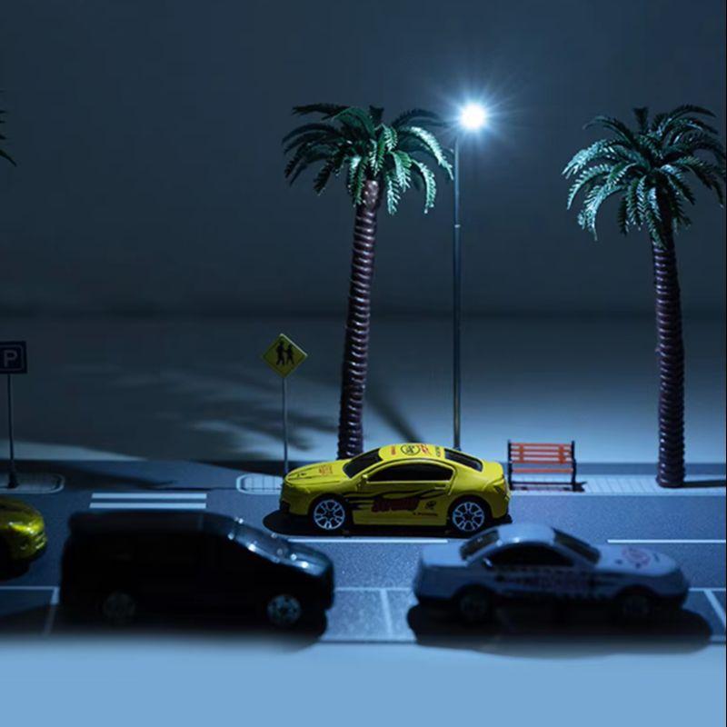 

1/64 Diorama Car Parking Lot With Led Light Roadway Display Model Scenery Kit For DIY Landscapes For Create DIY Natural Look China Mainland