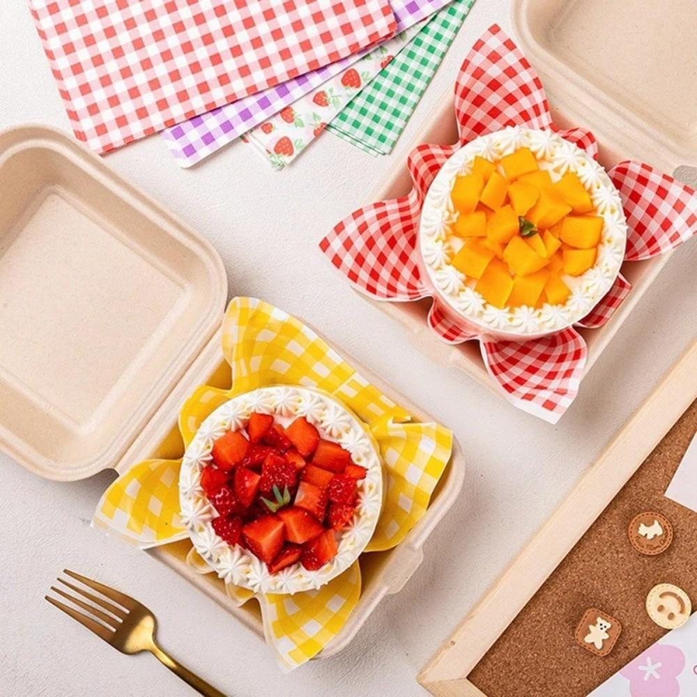 100 Stück Mehrfarbig Fettbeständiges Backpapier Vorgeschnittene Blätter Sandwichpapier Hinterhof-Grill
