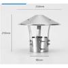 1PC  Chimney Cowl Cap roof rain cap chimney Exhaust Hood Stainless Steel Exterior Wall Air Outlet Stove Pipe Protector Cover