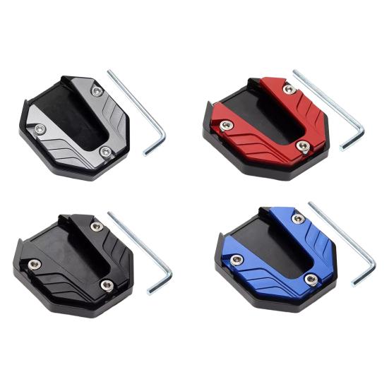 Kickstand Extender Motorcycle Side Stand Pad Aluminum Alloy Enlarged Base