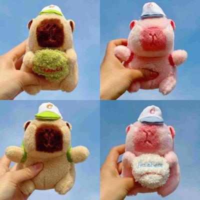 Yaratıcı Peluş Spor Su Yunusu Kolye Bebek Çizgi Film Kapibara Bebek Sevimli Hediye