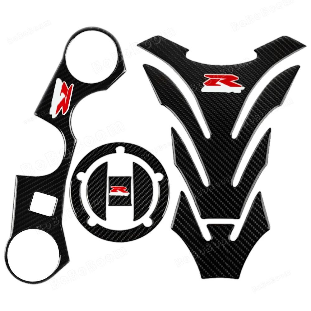 3D Motorcycle Sticker Decal Fuel Tank Pad Fork Triple Tree Upper Clamp Accessories For GSXR GSX-R 600 750 1000 K7 K8 K11