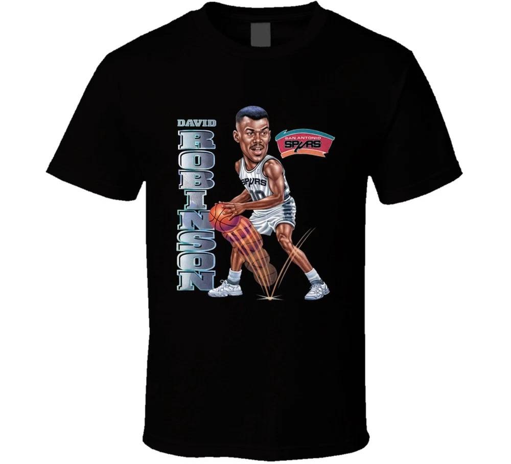 David Robinson San Antonio Caricature Retro T Shirt S