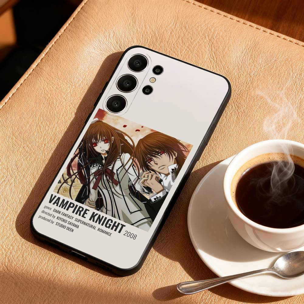 Anime M-Manga Vampire Knight Phone Case For Samsung S26,S25,24,23,22,30,21,10,9,Ultra,Plus,Lite,Black Soft Case