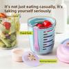 Outdoor Portable Salad Cup, Picnic Fruit Cup, Tableware Set, Student and Office Worker Breakfast Cup