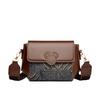 Women's bag new 2025 high-end fashion foreign style women's shoulder bag contrast splicing women's bag crossbody bag