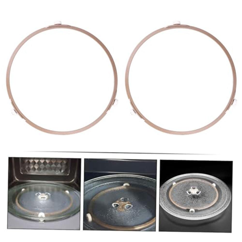 Replacement 2 Pack Microwave Turntable Ring 14mm Wheel Circular Roller 178mm