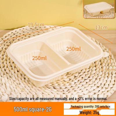 Biodegradable Corn Starch Takeaway Food Containers with Lids