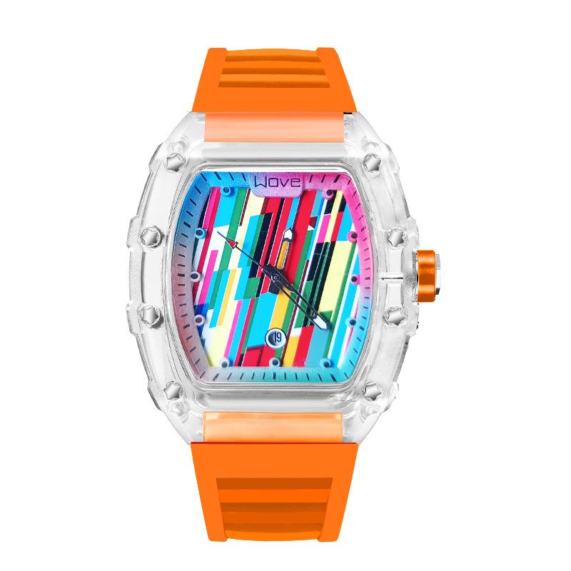 

UTHAI Мужские часы Спортивные и досуговые Ночная подсветка Водонепроницаемые Полностью автоматические Полые Кварцевые часы часы для мужчин Часы подарки