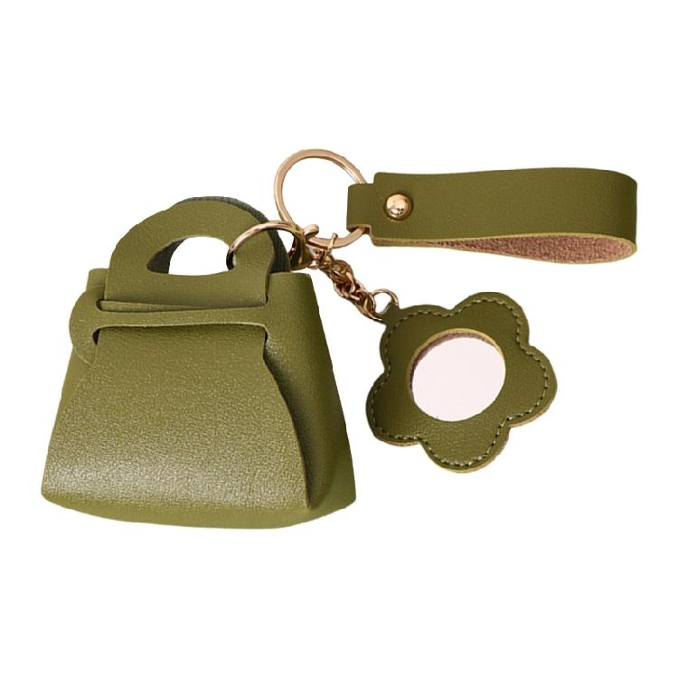 Taschenschlüsselanhänger PU-Leder-Schlüsselanhänger Kleine Aufbewahrungstasche Leder-Taschenanhänger Schlüsselanhänger Leder-Schlüsselanhänger