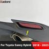 For Toyota Camry LE XLE 2018-   Chrome Rear Bumper Fog Light Lamp Cover Trim Tail Foglight Bezel Trims Accessories