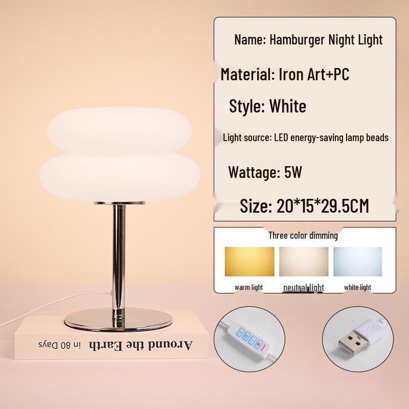 

Скандинавский Баухаус Современная Креативная Прикроватная Лампа в Стиле Мид-сенчури для Минималистичного Домашнего Декора