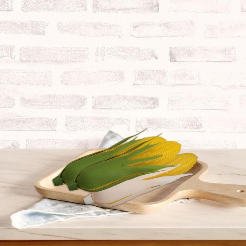 6Pcs Artificial Corn Realistic Fake Corn Simulation Corn Simulation Vegetable for Thanksgiving Decorations Photo Props