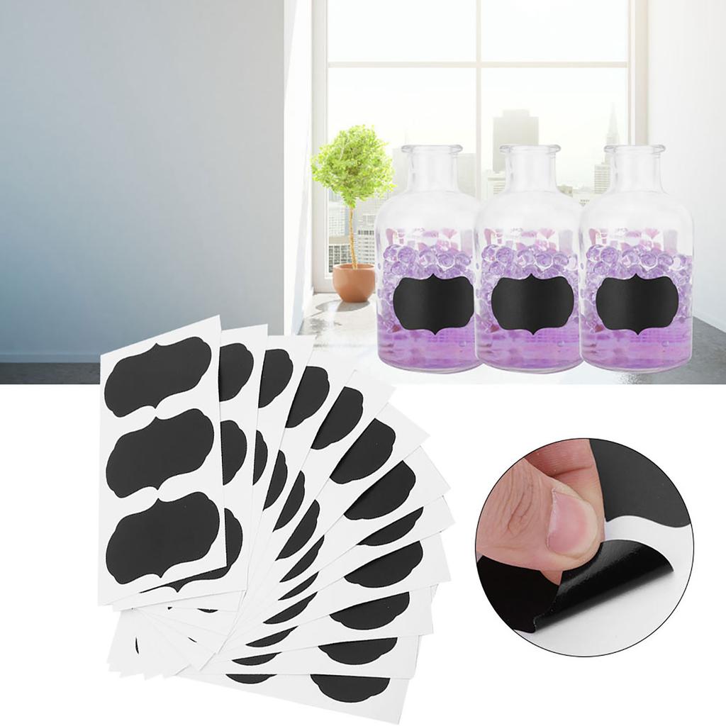 Slate Stickers for Kitchen Glasses, Bottle  , Labels, Signs, Board Stickers, Reusable,   Writing  , Easy To Remove, Perfect for Wri