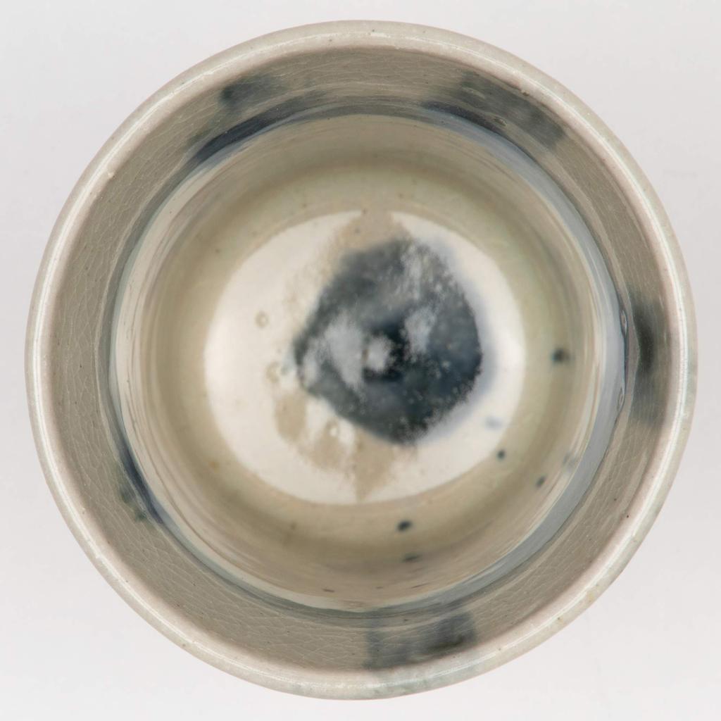 Shigaraki Ware Hechimon Free Cup, Blue Drop Design, MR-3-3200