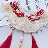 Pearl Hanfu Collar Embroidery Design Detachable False Collar  Cultural Wear