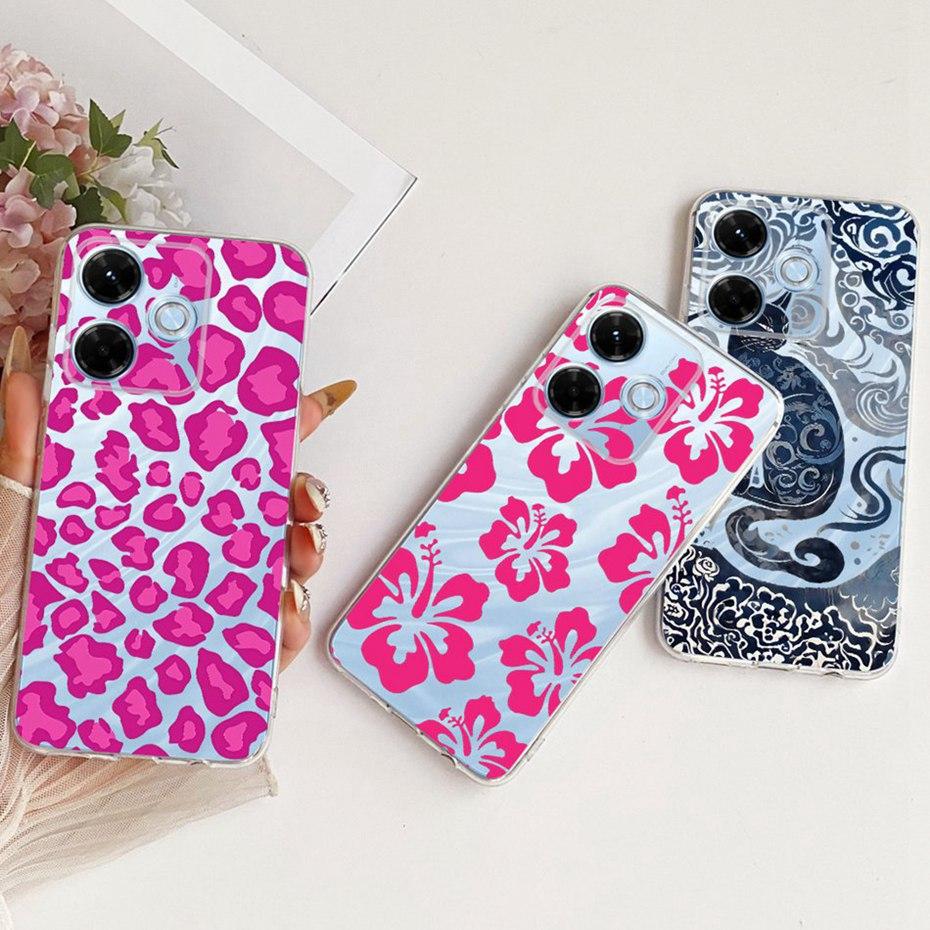 Clear TPU Case For Xiaomi Redmi 13X Newest Style Phone Cases For Redmi 13X Soft Silicone Covers Bumpers