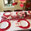 Love Heart Lace Table Runner for Valentine's Day Decoration Wedding Anniversary Party Table Cover Home Decoration Supplies Props