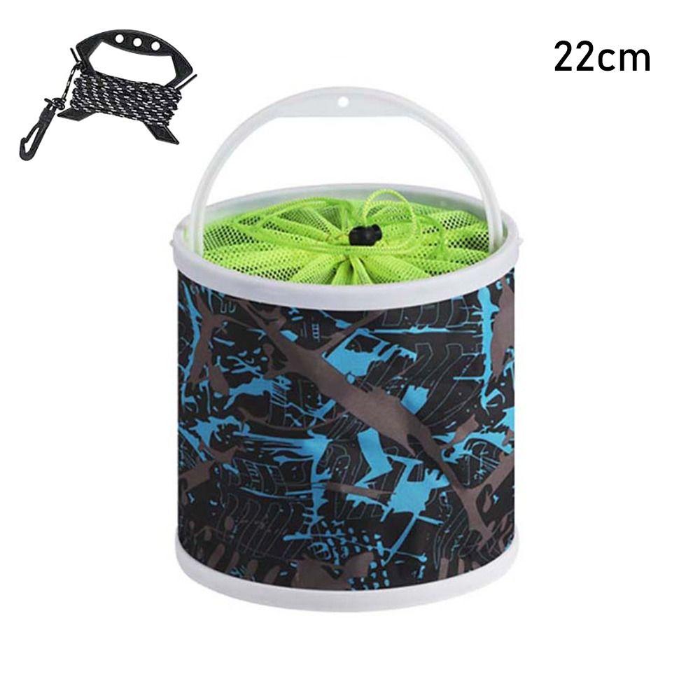 1Pcs Thickened Folding Fishing Bucket Hard Bottom Water Collection New Water Bag
