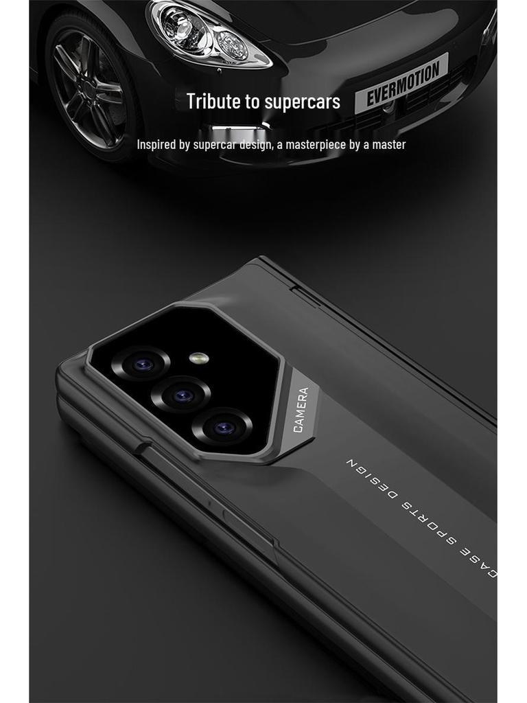 Slim Magnetic Supercar Samsung Z Fold7 Case with Hinge Protection
