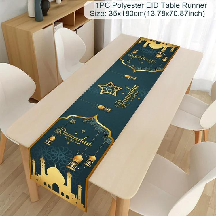 

2024 Eid Mubarak Decor Table Tracker Ramadan Decor For Home Исламские товары для мусульманских вечеринок Ramadan Kareem Tables Id Al Adha 33x183cm 110g